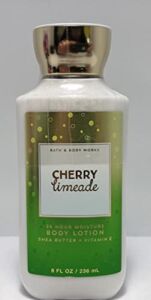 Bath and Body Works Cherry Limeade 24 Hour Moisture Body Lotion 8 Ounce Full Size Green Bubbles Label