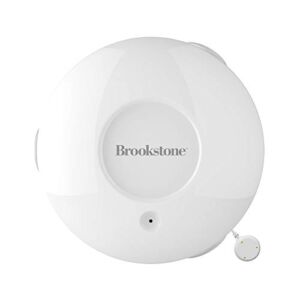 Brookstone Smart Water Leak Sensor – Wireless Water Leakage Detection Alarm, Long Battery Life, Supports Android iOS Gadgets