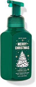 White Barn Candle Company Bath and Body Works Gentle Foaming Hand Soap w/Essential Oils- 8.75 fl oz – Winter 2020 – Many Scents! (Merry Christmas – Vanilla Snowflake)