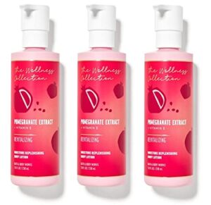 Bath & Body Works THE WELLNESS COLLECTION Pomegranate Extract Moisture Replenishing Body Lotion – Lot of 3 – Full Size