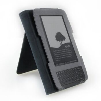 Kindle Black Leather Open Case | The Storepaperoomates Retail Market - Fast Affordable Shopping