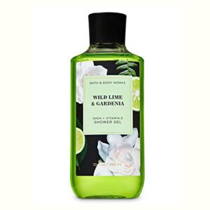 Bath and Body Works Wild Lime & Gardenia with Shea Butter, Aloe and Vitamin E 10 fl oz / 295 mL