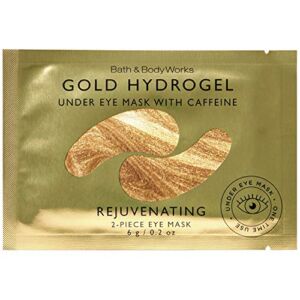 Bath and Body Works GOLD HYDROGEL Under Eye Mask with Caffeine