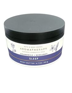 Bath and Body Works Aromatherapy Chamomile and Bergamot Body Butter – SLEEP 6.7 oz (Chamomile + Bergamot)