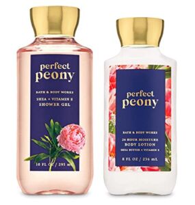 Bath & Body Works PERFECT PEONY Duo Gift Set – Body Lotion and Shower Gel – Full Size