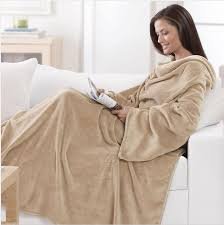 Brookstone Nap Comfy Blanket with Sleeves