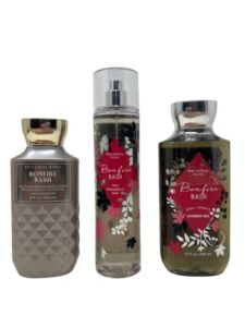 Bath and Body Works – Bonfire Bash – Daily Trio – Fall 2020 – Shower Gel, Fine Fragrance Mist & Body Lotion
