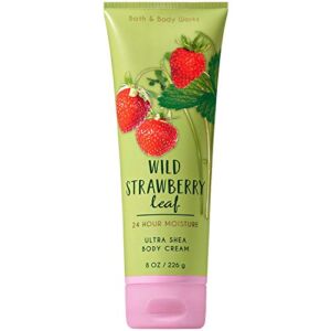Bath & Body Works Wild Strawberry Leaf Ultra Shea Body Cream 8 Ounce (2018 Limited Edition)