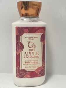 Bath and Body Works Ruby Apple & Rosewood 24 Hour Body Lotion 8 Ounce Full Size