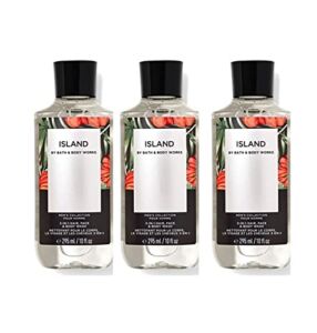Bath and Body Works Mens Island Signature Collection 3-in-1 Hair, Face & Body Wash 10 Fl Oz Lot of 3 (Island)