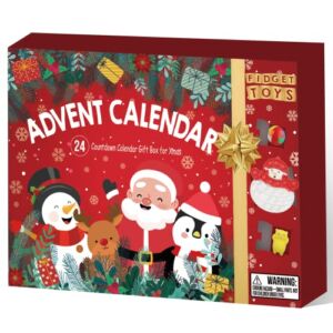 ATFUNSHOP Advent Calendar 2022 Fidget Toys Bulk Sensory Pop Toys Christmas Countdown Gift 24 Days of Suprise for Kids Boys Girls Toddler Teens