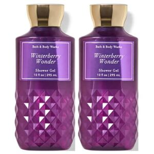 Bath and Body Works Gift Set of 2 – 10 Fl Oz Shower Gel (Winterberry Wonder)