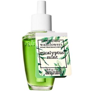 Bath and Body Works EUCALYPTUS MINT Wallflowers Fragrance Refill 0.8 Fluid Ounce (2020 Edition)