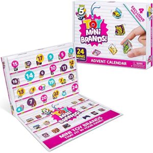 5 Surprise Toy Mini Brands Limited Edition Advent Calendar by ZURU with 24 Surprise Pack & 4 Exclusive Minis, Toys Mystery Capsule Real Miniature Brands Collectibles