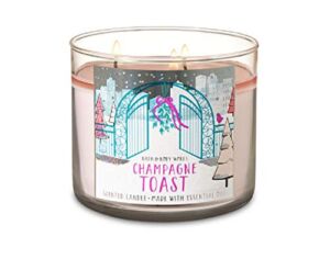 Bath and Body Works CHAMPAGNE TOAST 3 Wick Candle 2018 Holiday Collection