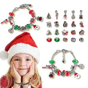 Advent Calendar 2022 Girls, Christmas Gift Charm Bracelets DIY Jewelry Countdown Calendars for Kids