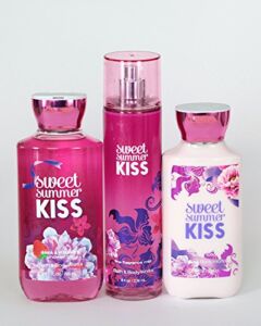 Bath and Body Works Sweet Summer Kiss Gift Set of Shower Gel, Lotion and Mist