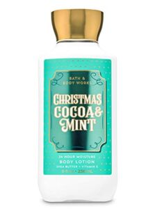Bath and Body Works Christmas Cocoa & Mint Super Smooth Body Lotion, 8 fl oz