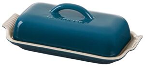 Le Creuset Stoneware Heritage Butter Dish, Deep Teal