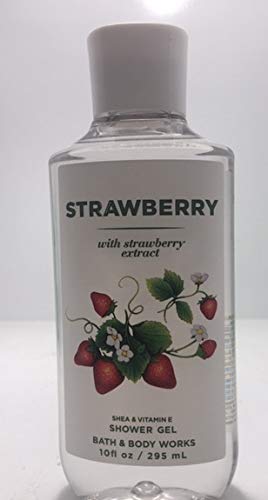Bath and Body Works Strawberry Shower Gel Wash 10 Ounce White Label One Bottle | The Storepaperoomates Retail Market - Fast Affordable Shopping