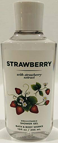 Bath and Body Works Strawberry Shower Gel Wash 10 Ounce White Label One Bottle | The Storepaperoomates Retail Market - Fast Affordable Shopping