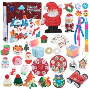 LENORAD Fidget Advent Calendar 2022 Christmas Toys-24 Days Surprises Sensory Toys Pack Countdown Advent Calendars Top Gifts for Kids Teens Adults Party Favors Xmas Holiday