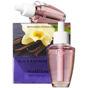Bath and Body Works New Look! Black Raspberry Vanilla Wallflowers 2-Pack Refills
