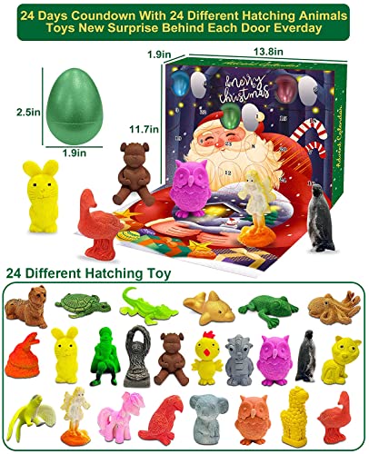 2022 Christmas Advent Calendar for Kids with 24 Different Animals Eggs Hatch & Grow in Water Toys 24 Days Christmas Countdown Calendars Christmas Stocking Stuffers Gifts Boys Girls Xmas Party Favors | The Storepaperoomates Retail Market - Fast Affordable Shopping