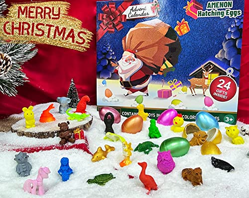 2022 Christmas Advent Calendar for Kids with 24 Different Animals Eggs Hatch & Grow in Water Toys 24 Days Christmas Countdown Calendars Christmas Stocking Stuffers Gifts Boys Girls Xmas Party Favors | The Storepaperoomates Retail Market - Fast Affordable Shopping