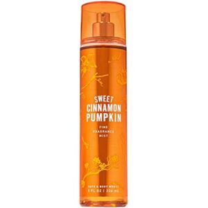 Bath and Body Works SWEET CINNAMON PUMPKIN Fine Fragrance Mist 8 Fluid Ounce (2019 Edition)