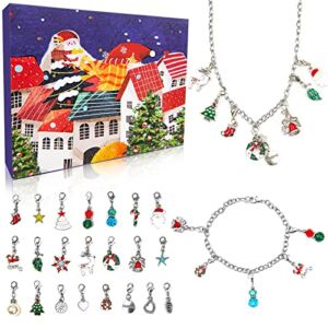 Gentle Monster Advent Calendar 2022 Girls, Christmas Gifts for Kids, 24 Days Christmas Countdown Calendars, Charming DIY Bracelet Kit with 24 Pcs Ornaments, Surprise Gifts for Women, teenagers, Adults