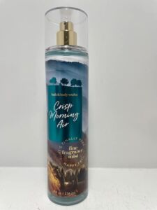 Bath and Body Works Crisp Morning Air Fine Fragrance Mist 8 Ounce Full Size Spray Fall 2021