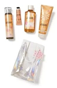 SNOWFLAKES & CASHMERE Bath and Body Works 4 pc Bundle Set – Fine Fragrance Mist, Ultimate Hydration Body Cream, Shower Gel and Hand Cream