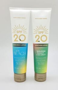 At the Beach & Waikiki Beach Coconut –2 pc bundle – Sunscreen Lotion – 6 fl oz