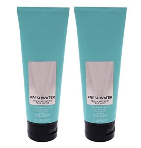 Bath and Body Works Freshwaters 2 Pack Men’s Collection Ultra Shea Body Cream 8 Oz (Freshwaters)