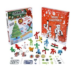 Zing Stikbot Advent Calendar 2022 – Christmas Countdown Collectible Action Figures – Includes 15 Stikbots, 4 Sets of Accessories, and 5 Exclusive Collectors Item