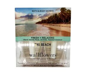 Bath & Body Works Wallflowers Home Fragrance Refill Bulbs 2 Pack Tiki Beach