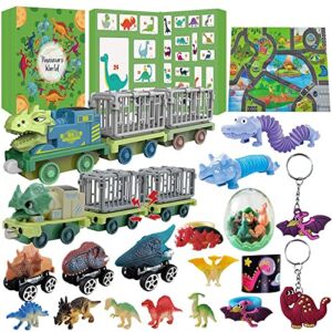 2022 Christmas Advent Calendar for Kids 24 Days Christmas Countdown Calendar Dinosaur Themed Fidget Christmas Gifts for Kids Toddlers Teens Boys Girls Decoration Holiday Party Favors