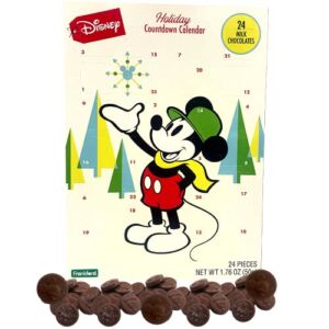 Advent Holiday Countdown Calendar with 24 Milk Chocolates (Disney Mickey Mouse and Friends… Designs may Vary)