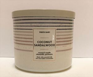 Bath and Body Works, White Barn 3-Wick Candle w/Essential Oils – 14.5 oz – 2021 Fresh Spring Scents! (Coconut Sandalwood)