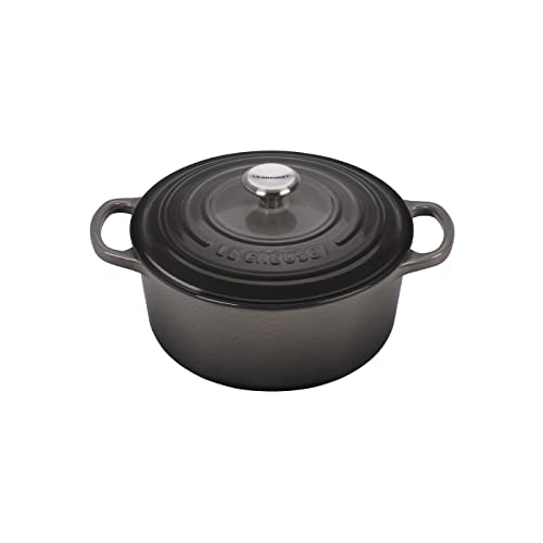 Le Creuset 9 Qt. Signature Round Dutch Oven w/Additional Engraved Personalized Stainless Steel Knob – Oyster | The Storepaperoomates Retail Market - Fast Affordable Shopping
