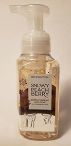 White Barn Candle Company Bath and Body Works Gentle Foaming Hand Soap w/Essential Oils- 8.75 fl oz – Winter 2020 – Many Scents! (Snowy Peach Berry)
