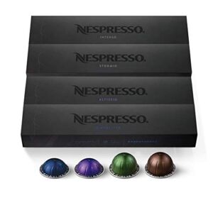 Nespresso Capsules VertuoLine, Dark Assortment Variety Pack, Dark Roast Coffee & Espresso, 40 Count Coffee & Espresso Pods, Brews 7.8 oz and 1.35oz