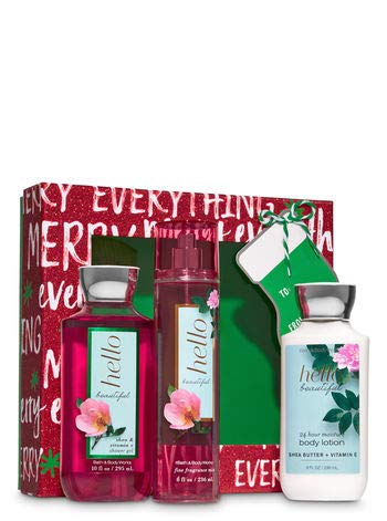 Bath & Body Works Hello Beautiful Merry Box Gift Set | Shower Gel, Body Lotion & Fragrance Mist | The Storepaperoomates Retail Market - Fast Affordable Shopping