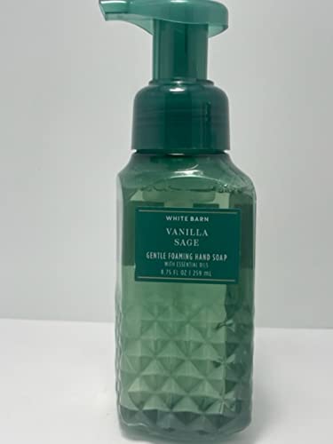 Bath and Body Works White Barn Vanilla Sage Gentle Foaming Soap 8.75 Ounce Green Diamond Plate Bottle | The Storepaperoomates Retail Market - Fast Affordable Shopping