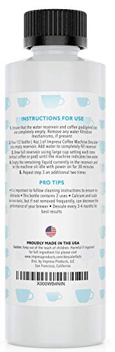 Descaler (2 Pack, 2 Uses Per Bottle) – Made in the USA – Universal Descaling Solution for Keurig, Nespresso, Delonghi and All Single Use Coffee and Espresso Machines | The Storepaperoomates Retail Market - Fast Affordable Shopping