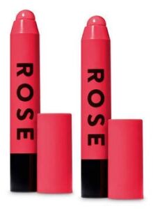 Bath and Body Works 2 Pack Rose Moisture Lip Crayon .08 oz