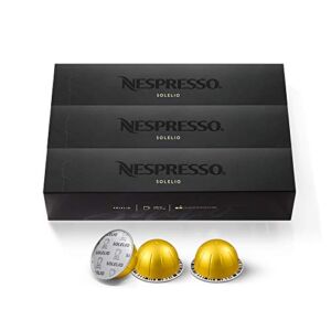 Nespresso Capsules VertuoLine, Solelio, Mild Roast Coffee, 30 Count Coffee Pods, 7.77 Ounce