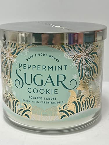 Bath and Body Works White Barn Peppermint Sugar Cookie 3 Wick Candle 14.5 Ounce | The Storepaperoomates Retail Market - Fast Affordable Shopping