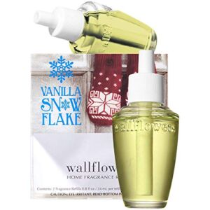 Bath & Body Works Vanilla Snowflake Wallflowers Home Fragrance Refills, 2-Pack